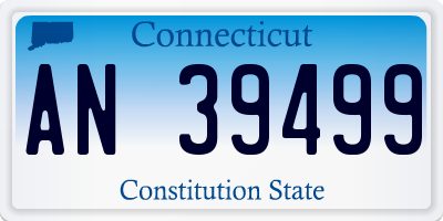 CT license plate AN39499