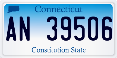 CT license plate AN39506