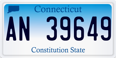CT license plate AN39649