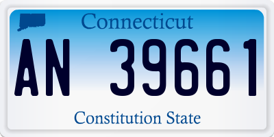CT license plate AN39661