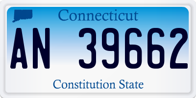 CT license plate AN39662
