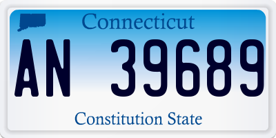 CT license plate AN39689