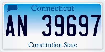 CT license plate AN39697
