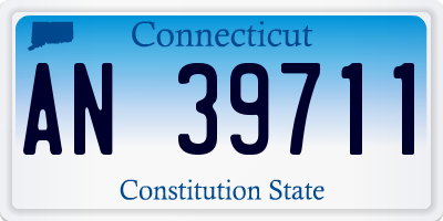 CT license plate AN39711