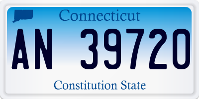 CT license plate AN39720