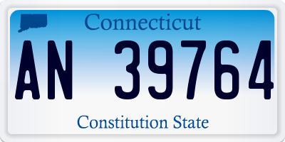 CT license plate AN39764