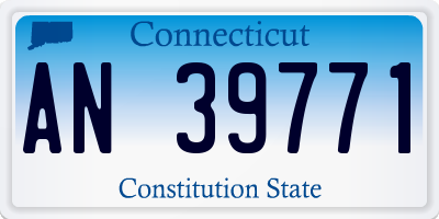 CT license plate AN39771