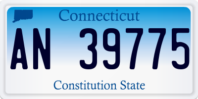 CT license plate AN39775