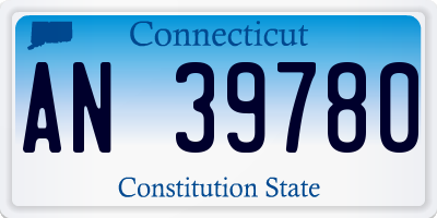 CT license plate AN39780
