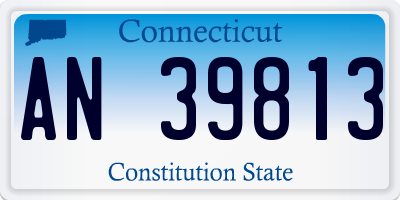 CT license plate AN39813