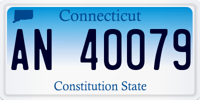CT license plate AN40079