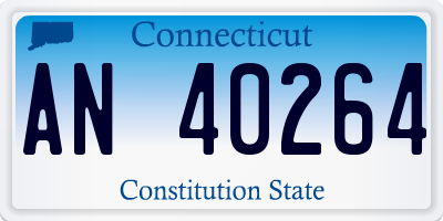CT license plate AN40264