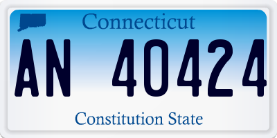 CT license plate AN40424