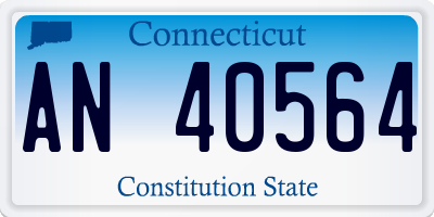 CT license plate AN40564