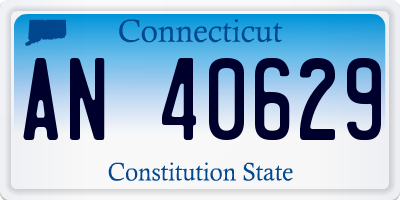 CT license plate AN40629