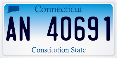 CT license plate AN40691