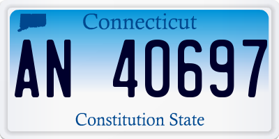 CT license plate AN40697