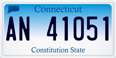 CT license plate AN41051