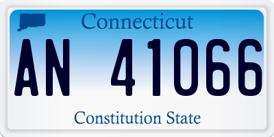 CT license plate AN41066