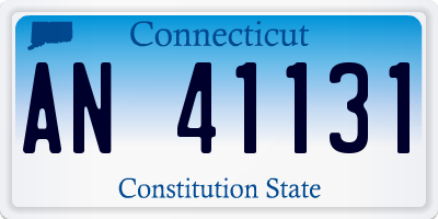 CT license plate AN41131