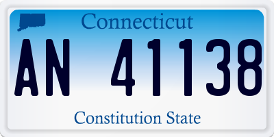 CT license plate AN41138