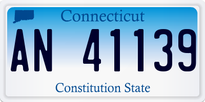 CT license plate AN41139