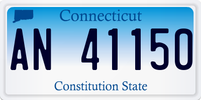 CT license plate AN41150