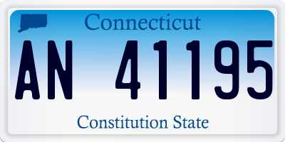 CT license plate AN41195