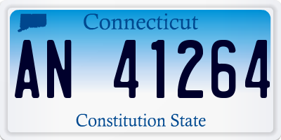 CT license plate AN41264