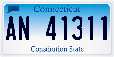 CT license plate AN41311