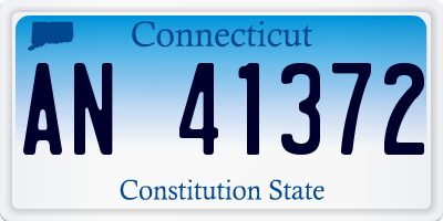 CT license plate AN41372