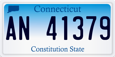 CT license plate AN41379