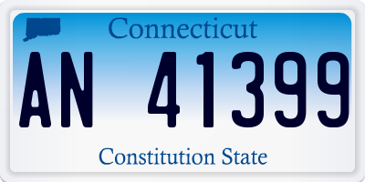 CT license plate AN41399