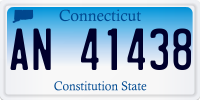 CT license plate AN41438