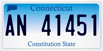 CT license plate AN41451