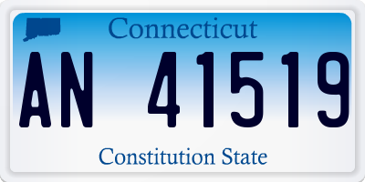 CT license plate AN41519