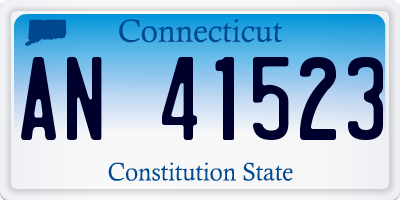CT license plate AN41523