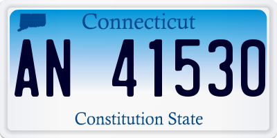 CT license plate AN41530