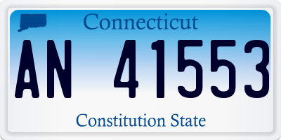CT license plate AN41553