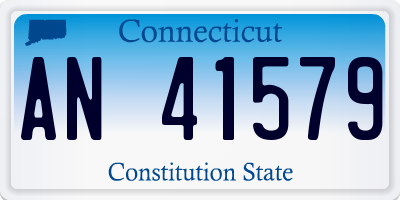 CT license plate AN41579
