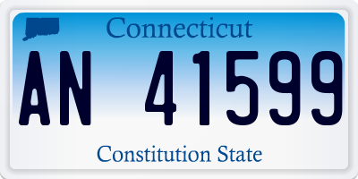 CT license plate AN41599