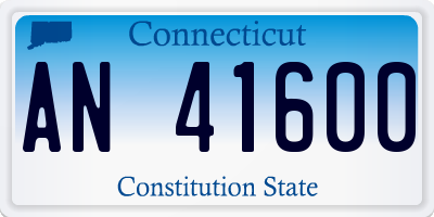 CT license plate AN41600