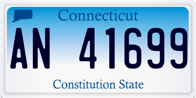 CT license plate AN41699