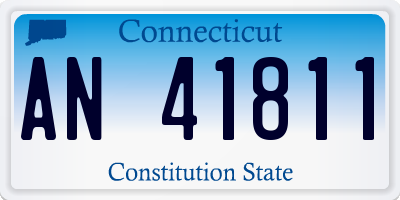 CT license plate AN41811