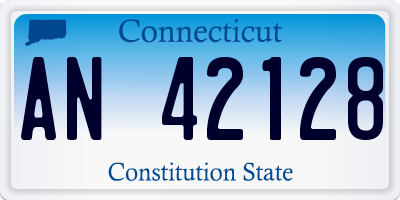 CT license plate AN42128