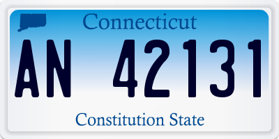 CT license plate AN42131