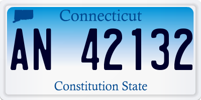 CT license plate AN42132