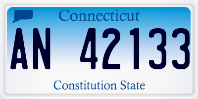 CT license plate AN42133