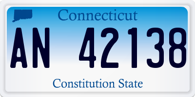 CT license plate AN42138