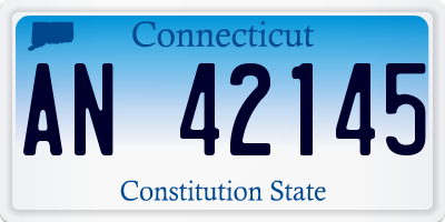 CT license plate AN42145
